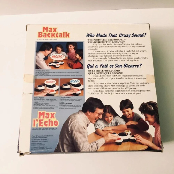 Vintage 1986 Max Backtalk Game Milton  Bradley Electronic Missing Instructions - Picture 2 of 14